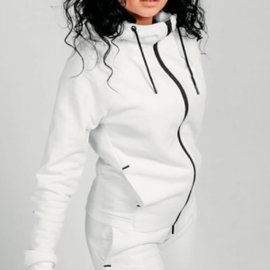 Nueva Llegada, Conjuntos Deportivos de Invierno con Capucha para Mujer, 2 Piezas, Marca Privada, 100% Algodón Transpirable, para Gimnasio y Fitness - Product Image 2