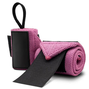 Sangles de musculation unisexes flexibles avec logo personnalisé 2026 pour la musculation et la protection des poignets, bandes de soutien en coton, support OEM - Product Image 1