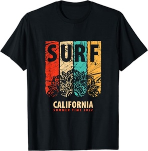 เสื้อยืดแขนสั้นผู้ชาย Surf's Ocean City New Jersey ผ้าฝ้าย พิมพ์ลายด้านหน้า โลโก้ ดีไซน์ลำลอง ทรงปกติ คอโอ รักษ์โลก - Product Image 2