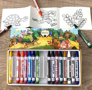 ชุดสีเทียนคุณภาพสูงแบบกำหนดเองได้ 18 สี ชุดสีเทียนปลอดสารพิษ - Product Image 5