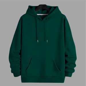 Vente en gros de sweat-shirts unisexes décontractés à capuche, couleur unie, 100% coton, impression numérique automne, service OEM - Product Image 4