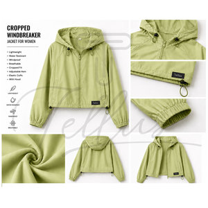 Chaquetas cortavientos para mujer, temporada de invierno, mejor calidad, diseño personalizado, chaqueta cortavientos elegante para mujer en venta - Product Image 6