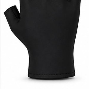 Gants de cyclisme d'hiver demi-doigts en cuir respirant pour homme, style universel pour la course à vélo - Product Image 4