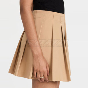 Jupe de tennis plissée pour femme, mini-jupe active taille haute avec short intégré, mini-jupe en similicuir pour femme - Product Image 4