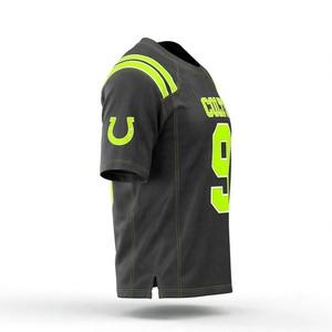 Camiseta Deportiva Personalizada de Fútbol Americano, Uniforme de Equipo Deportivo, Transpirable, de Malla, para Juego Atlético, con Estampado por Sublimación, Ropa Moderna - Product Image 3