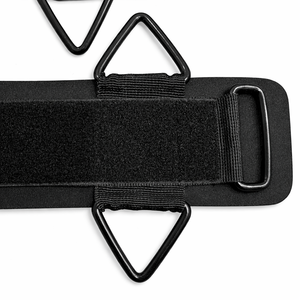 สายรัดข้อมือแบบกำหนดเอง 7 มม. ทำจากนีโอพรีน สายไนลอน หัวเข็มขัดแบบหนา พร้อมห่วงรูปตัว D แบบสามเหลี่ยม ป้องกันการลื่น ใช้กับเครื่องออกกำลังกาย - Product Image 1