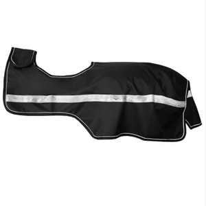 Couverture imperméable pour cheval en tissu Oxford 600D, forme en U, avec rabat de queue moyen, pour usage extérieur toutes saisons, col standard, sans rembourrage - Product Image 5