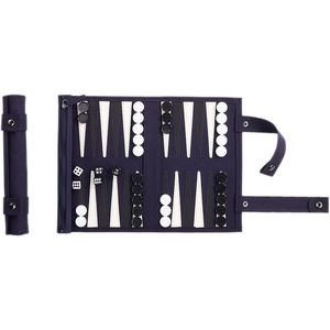 Luxury Suede Microfiber Entertainment <b>Backgammon</b> Game Travel Portable Foldable Customized Roll-Up Chess <b>Backgammon</b> <b>Set</b> - Product Image 1