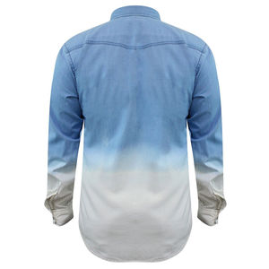 Camisa Vaquera de Alta Calidad para Mujer, Estilo Sexy y Elegante, Manga Larga, Color Oscuro Sólido, con Botones, Blusa de Mezclilla - Product Image 2