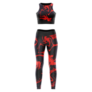 Ensemble de yoga grande taille pour femmes - Vêtements de sport respirants et éco-responsables à haute élasticité, couleurs personnalisées - Product Image 2