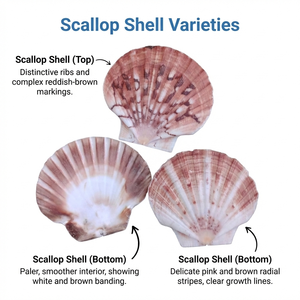 Conchas Marinas Naturales Rosa Festoneadas y Perlas para Decoración del Hogar, Confeti para Bodas, Manualidades, Fabricación de Joyería, Suministro a Granel, Conifer Handmades - Product Image 6