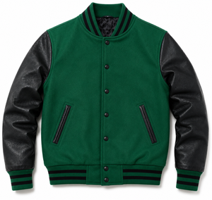 Blouson universitaire personnalisé en chenille pour homme, en laine et cuir, brodé, style baseball, hiver, université américaine, matelassé - Product Image 4