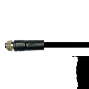 รหัส M8ตัวเมียตรง0องศา4-พิน4x0.34มม. สายสีดำไม่หุ้มฉนวน10Mtr สายทองแดงผสม IP68กรอบ TPU - Product Image 1