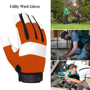 Gants de travail en cuir fabriqués au Pakistan pour mécaniciens et travaux industriels, gants de sécurité pour travaux utilitaires. - Product Image 3