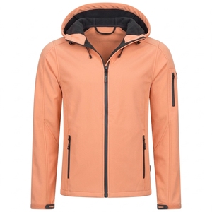 Wholesale Waterproof Hiking Jacket Customized Diy logo Soft Shell Hooded Unisex Winter Windbreaker <b>Men's</b> Outdoor Jacket - Product Image 2