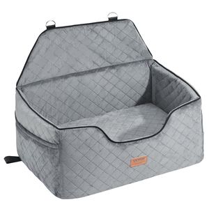 Seggiolino Auto per Cani con Tasca Portaoggetti, Guinzaglio di Sicurezza a Clip, Imbottitura in Spugna, Comoda Copertura per Sedile Posteriore per Animali Domestici - Product Image 1