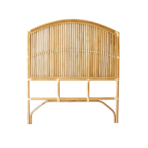 Cabeceros de cama tamaño King de diseño rústico hecho a mano, cabecero montado en la pared, hecho de ratán sostenible por artesanos vietnamitas. - Product Image 1
