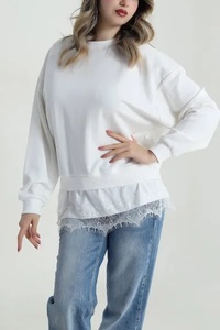 Sudadera con Capucha Oversize de Punto EVER GLOW High Street, Manga Regular, Forro Interior, Color Sólido, Logotipo Frontal, Secado Rápido, Transpirable - Product Image 6