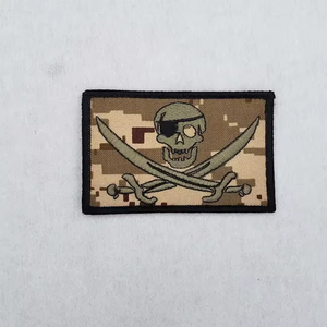 Patch brodé le plus vendu à faible MOQ, dernière collection, couleur personnalisée, en tissu sergé, meilleure vente, fabrication pakistanaise - Product Image 3