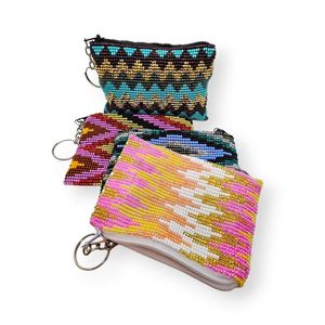 Monedero de Lujo Clásico Hecho a Mano con Bordado y Cuentas, Mini Cartera de Diseño en Colores Mixtos, Forma Personalizada para Artículos Esenciales Diarios - Product Image 2
