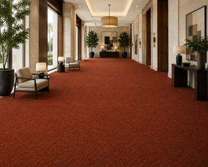 Tapis mural moderne fait main en laine/polyester, résistant aux taches, à poils moyens, en rouleau, pour hall d'hôtel et chambre à coucher - Product Image 1