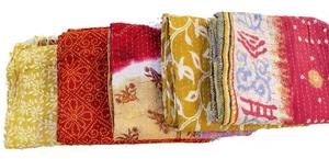 Colcha Kantha Bordada Floral Bohemia Hecha a Mano, Colcha Reversible de Algodón Vintage Gudri de Bengala, para Uso Doméstico, Venta al por Mayor - Product Image 5