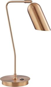 Lámpara de Mesa de Noche de Latón con Acabado Antiguo y Base de Diseño para Decoración de Interiores - Product Image 6