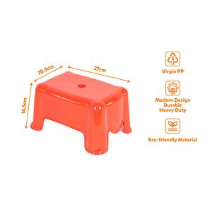 Heavy Duty Plastic <b>Step</b> Stool with Carry Hole Stackable Bathroom Shower Bench Durable Low Rectangular Stool Kids Footrest Chair - Product Image 1