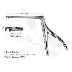 Rongeurs Kerrison Ferris Smith de haute qualité certifiés CE - Instrument manuel de neurochirurgie en acier inoxydable pour usage hospitalier - Product Image 2