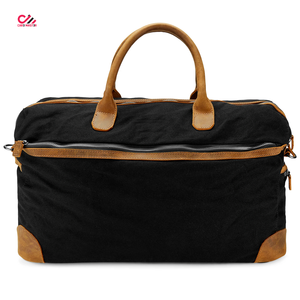 Premium Genuine Leather Vintage Duffel Bags for Unisex Gym & Travel Use Zipper Closure Multi Pockets Customized Logo - Product Image 3