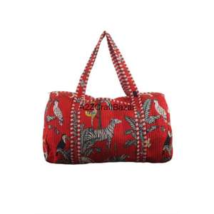 Bolsa de Lona Grande Acolchada Hecha a Mano 100% Algodón, Estilo Vintage, de Lujo, Deportiva, Ecológica, de Color Sólido, con Doble Asa, A2ZCraftBazar - Product Image 3