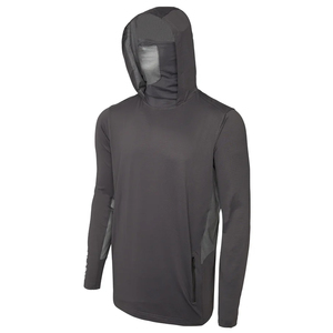 Chemise de pêche à manches longues à capuche pour homme, couleur unie, UPF 50, séchage rapide, polyester, pull-over, vêtements de plein air pour adultes - Product Image 4