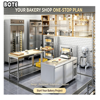 Équipement de boulangerie complet en acier inoxydable, gaz et électrique, avec garantie d'un an