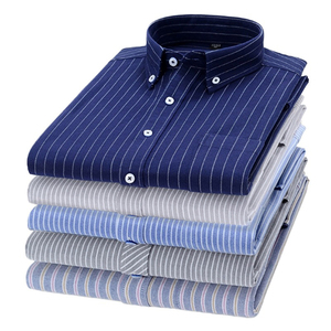 Camisa de Vestir Formal para Hombre, Corte Regular, con Logotipo Personalizado, 100% Algodón, Cuello Alto, Manga Larga, Antiarrugas, Transpirable - Product Image 1