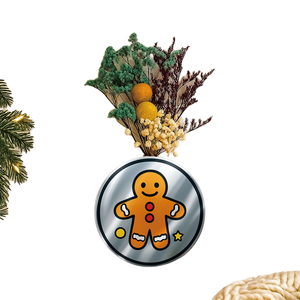 Boîte murale magnétique Art déco en acrylique finition miroir de Noël | Organisateur de porte-fleurs à panneau interchangeable DIY - Product Image 1