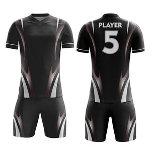Ensemble d'uniformes de football personnalisés à marque privée, à transfert thermique, design léger et respirant, logo personnalisé pour la vente en gros mondiale - Product Image 2