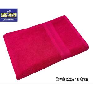 ผ้าขนหนูโรงแรมเนื้อนุ่ม 400 GSM ขนาด 24x48 นิ้ว ซึมซับน้ำได้ดี แห้งเร็ว ผลิตจากผ้าฝ้าย 100% สำหรับห้องน้ำโรงแรม - Product Image 2