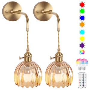 Antique Brass <b>Wall</b> <b>Sconce</b> <b>Lights</b> Wholesale | Gooseneck Glass Pendant Lamps - Product Image 2