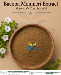 HGO Factory Direct Supply of Natural Bacopa Monnieri Extract Food Grade Bacopaside (Total Saponin) 20% 50% Standardized Extract - Product Image 2