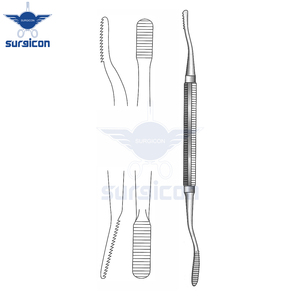 Lime à os Miller-Colburn, longueur 18 cm / 7 pouces, largeur 3 mm et 4 mm, instrument chirurgical à double extrémité pour le modelage osseux - Product Image 3
