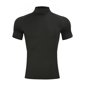 Camiseta de Compresión de Cuello Alto, Ropa Deportiva de Secado Rápido, Personalizable con Logotipo, para Ejercicio, Ciclismo y Natación, para Hombre - Product Image 3