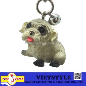Hecho a mano único Vietnam artesanía de resina artesanal personalizado perro llaveros respetuoso con el medio ambiente Animal modelo canino compañeros recuerdos - Product Image 4