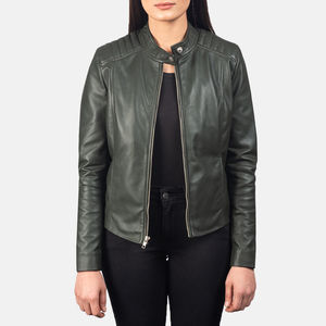Vestes en cuir pour femmes, prix de gros, mode féminine, nouvelle arrivée, vestes en cuir véritable personnalisées pour femmes - Product Image 3