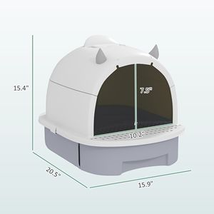 Lussuosa Cuccia Quadrata per Gatti con Recinto - Product Image 3