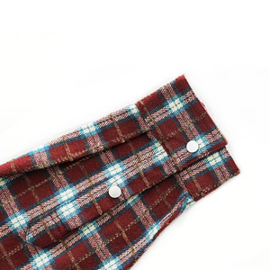 Camisa a Cuadros de Manga Larga 100% Algodón, Camisa de Franela con Capucha de Primera Calidad para Uso Casual, Ropa Clásica de Calle - Product Image 4