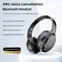 Nuevos Auriculares Inalámbricos D6 ANC Bluetooth 5.4 con Cancelación Activa de Ruido, 35 Horas de Reproducción, Auriculares Over-Ear con Sonido Estéreo HiFi