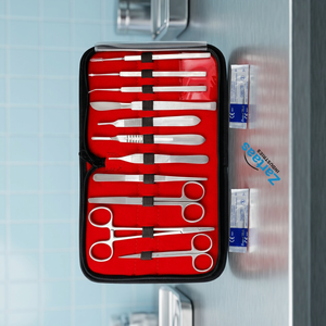 Kit de Suture pour la Pratique de la Dissection, Ensemble d'Instruments Dentaires Personnalisés, Coussin en Silicone Durable pour la Peau, Manuel d'Instruments Médicaux - Product Image 4