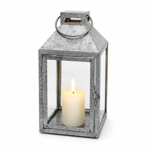 Handcrafted Gray Galvanized Metal Lantern Set Rustic Iron <b>Candle</b> <b>Holder</b> Vintage <b>Garden</b> Floor Lantern for Wedding Ornament - Product Image 4