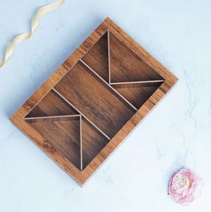 Boîte à fruits secs en bois moderne et durable avec couvercle élégant en acrylique, multi-compartiments, pour le rangement de cuisine - Vente en gros - Product Image 2