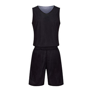 Uniforme de Baloncesto Profesional con Diseño Impreso por Transferencia de Calor, Personalizado, de Secado Rápido, Transpirable, 100% Cuello Redondo, Sin Mangas - Product Image 4